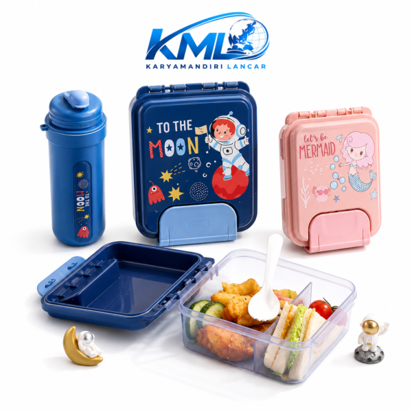 Lunchbox KX-6215 – Set Bekal Praktis, Aman & Berkualitas