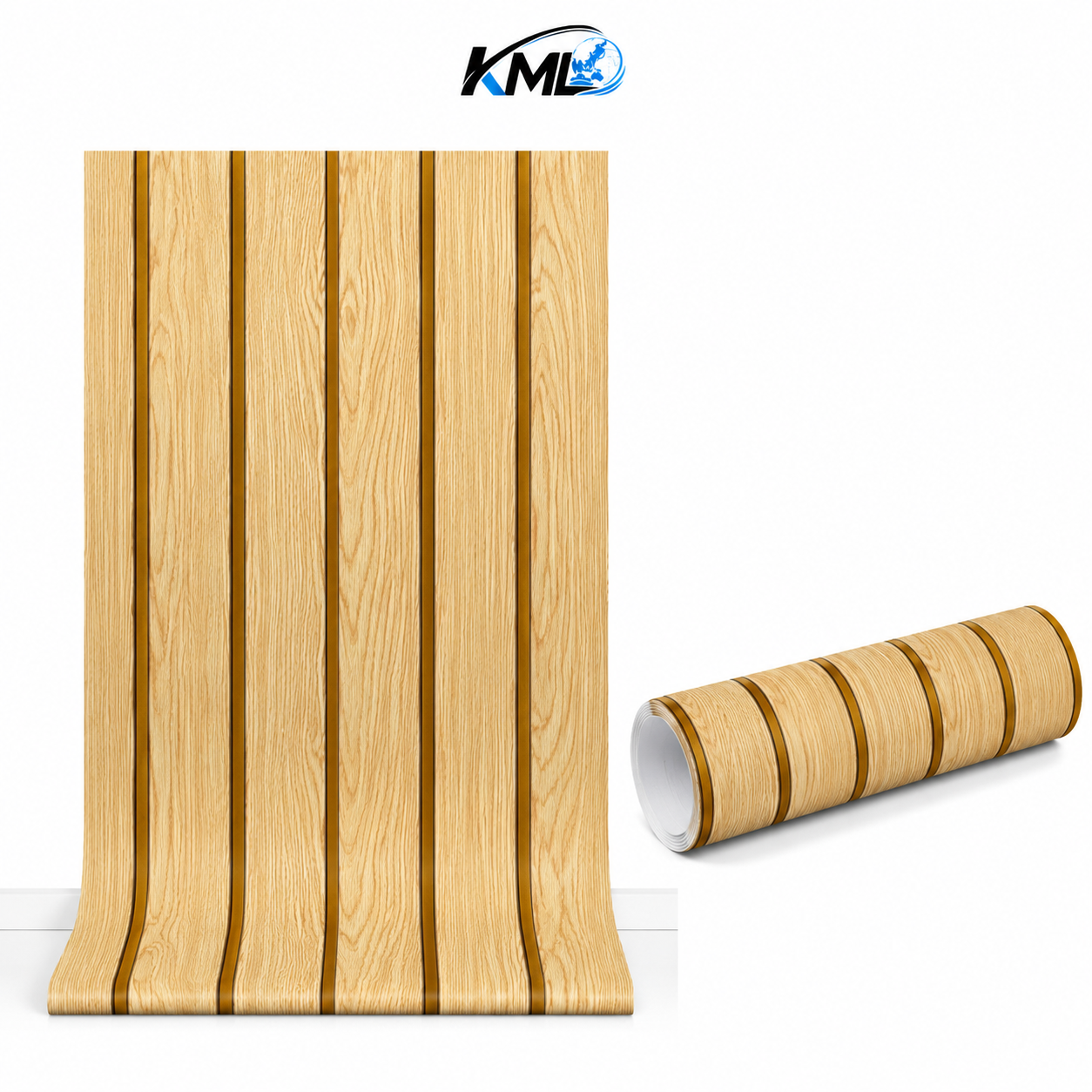Wallpaper Dinding PVC Motif Kayu Premium WPP 2023-6 3,5m x 45cm | Self Adhesive | Tahan Air