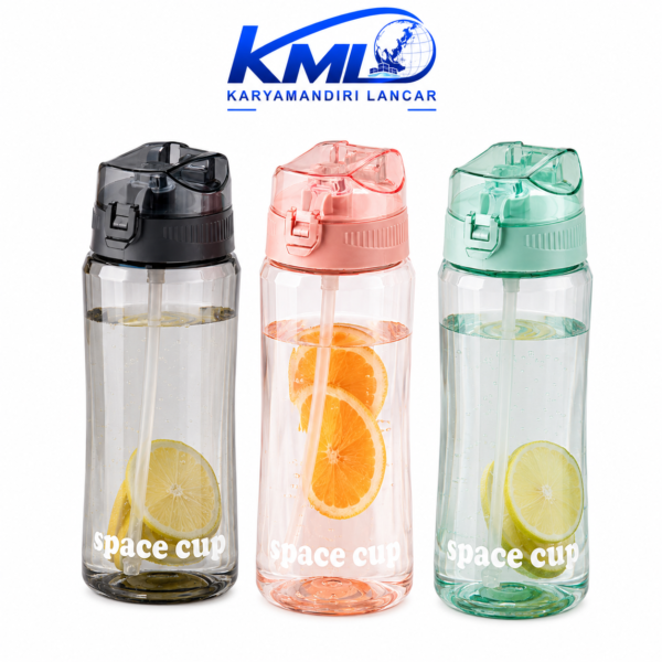 Botol Minum Sport YQ 2306 620ml dengan Sedotan & Secure Lock – Food Grade Leak Proof