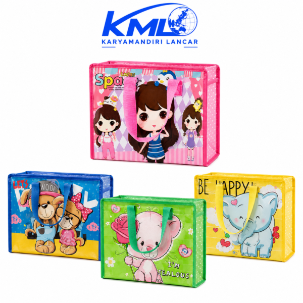 Tas Karung Belanja 30x20x12 cm Motif Mix – Tas Serbaguna Premium