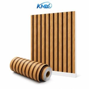 Wallpaper Dinding PVC Motif Panel Kayu
