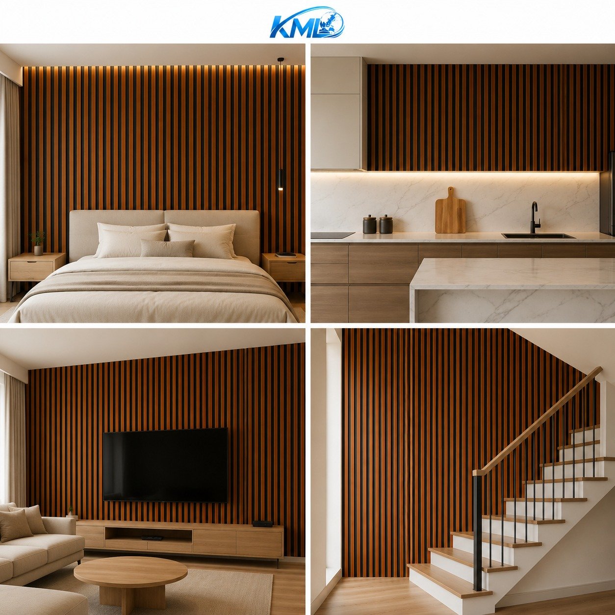 Wallpaper Dinding PVC Motif Garis Kayu Hitam Vertikal WPP 2015-6 - Gambar 2