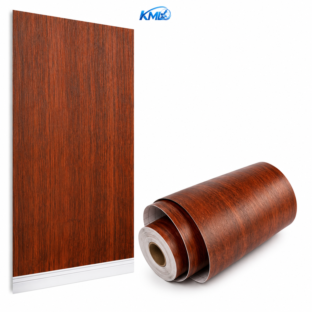 Wallpaper PVC Motif Kayu Coklat WPP 6762 (3,5 m x 45 cm)