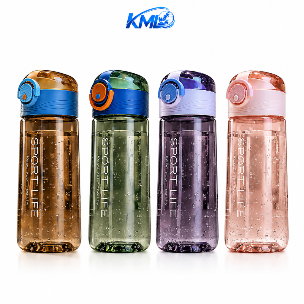 KML Botol Minum TY 0880 500ML Premium PET Leakproof Portable Sport Bottle | 1 Koli 60 PCS