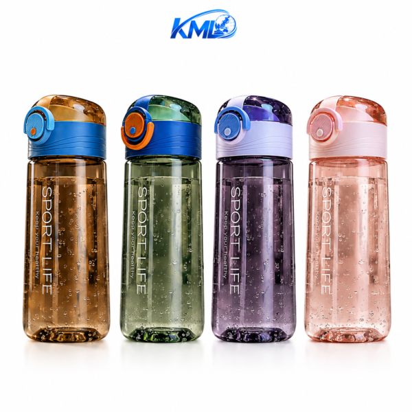 KML Botol Minum TY 0880 500ML Premium PET Leakproof Portable Sport Bottle | 1 Koli 60 PCS