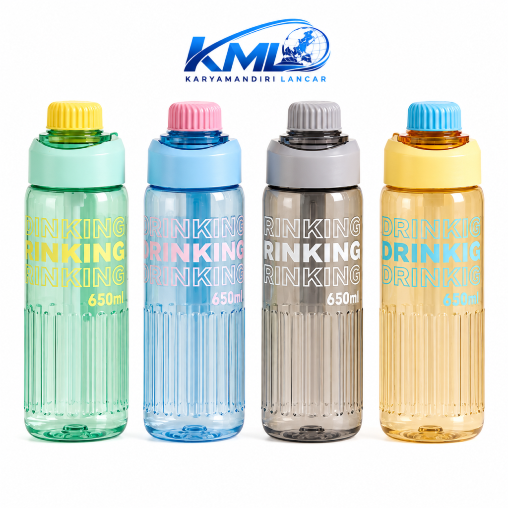 Botol Minum TY-0101 650 ml Tutup Ulir | KML Distributor