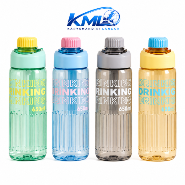 Botol Minum TY-0101 650 ml Tutup Ulir | KML Distributor
