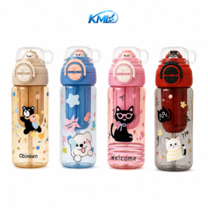 KML Botol Minum Anak 650ML PET Premium Cute Karakter Leakproof Portable DK-7299
