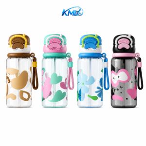 KML Botol Minum 680ML PET Premium Sedotan Leakproof Motif Cute Portable DK-7329