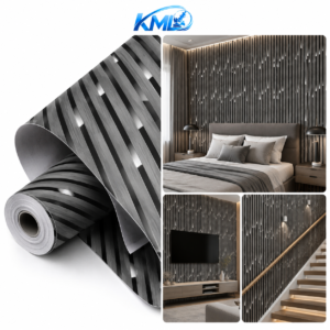 Wallpaper Dinding PVC Premium Motif Marble & Wood Texture WPP 6844 45 cm x 3,5 m | KML Distributor