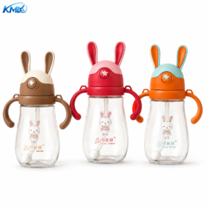 KML Botol Minum Anak 400ML PET Premium Bunny Sedotan Handle DK-802