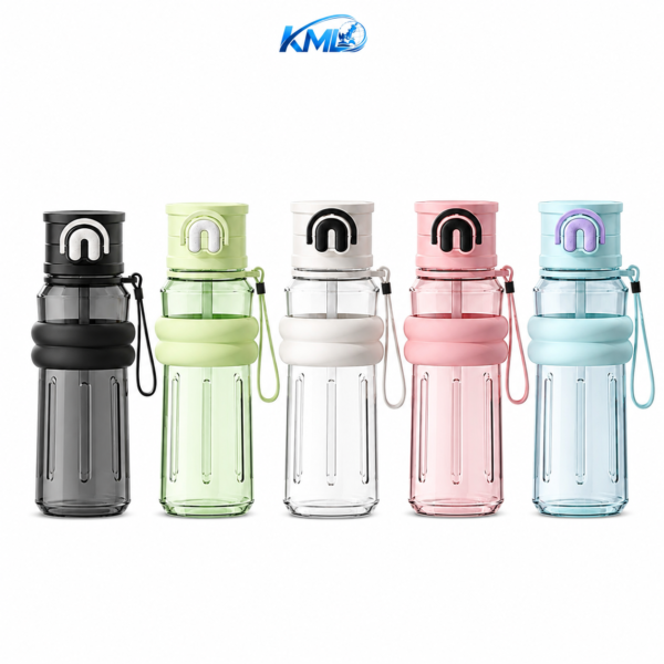 KML Botol Minum 820ML PET Premium Leakproof Sport Bottle Portable Strap DK-7333