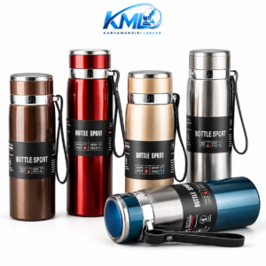 KML Termos Stainless Steel 800ML Vacuum Flask Panas Dingin Tali Portable TM-123