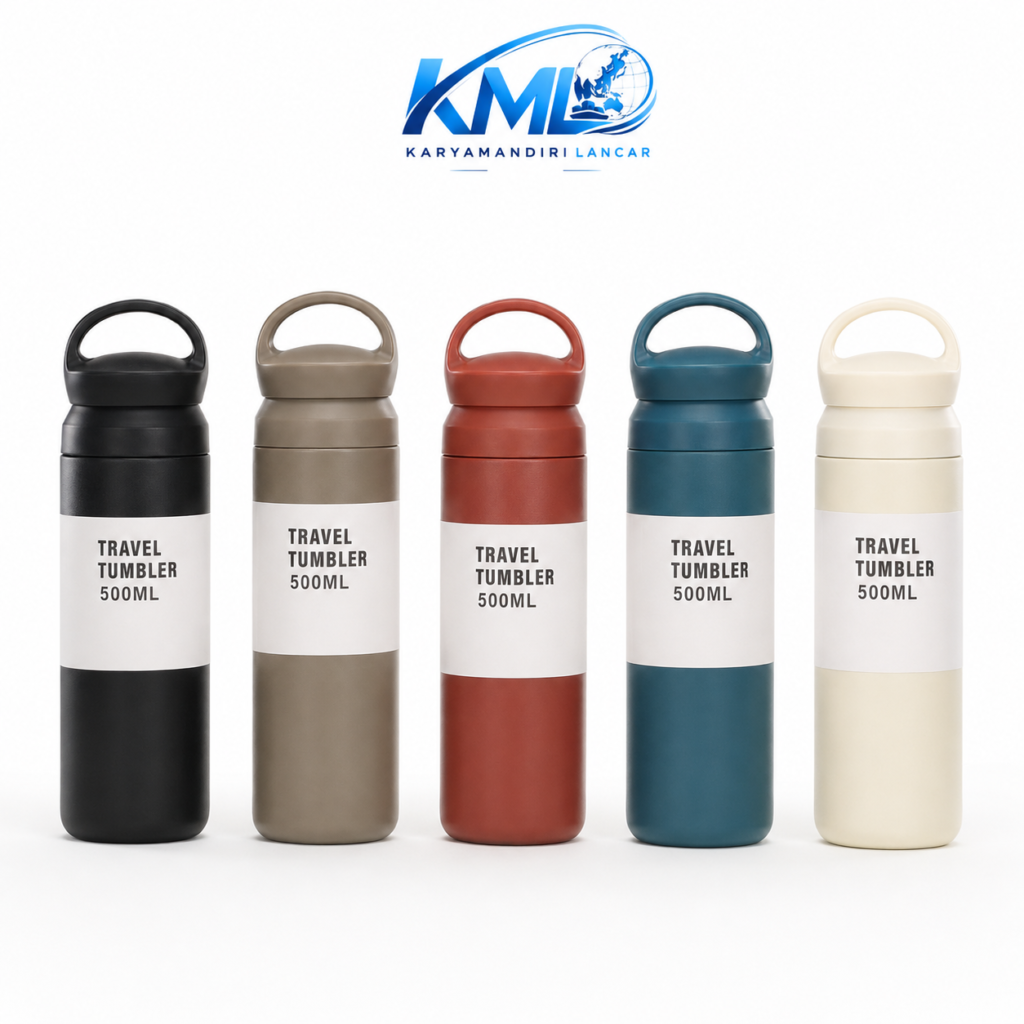 KML Termos Stainless Steel 500ML Travel Tumbler Handle Portable PDS-189