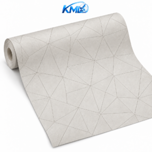 KML Wallpaper Sticker Dinding PVC Premium Motif Geometris Abstrak Putih Abu 45cm x 7m – WPP 6758-2