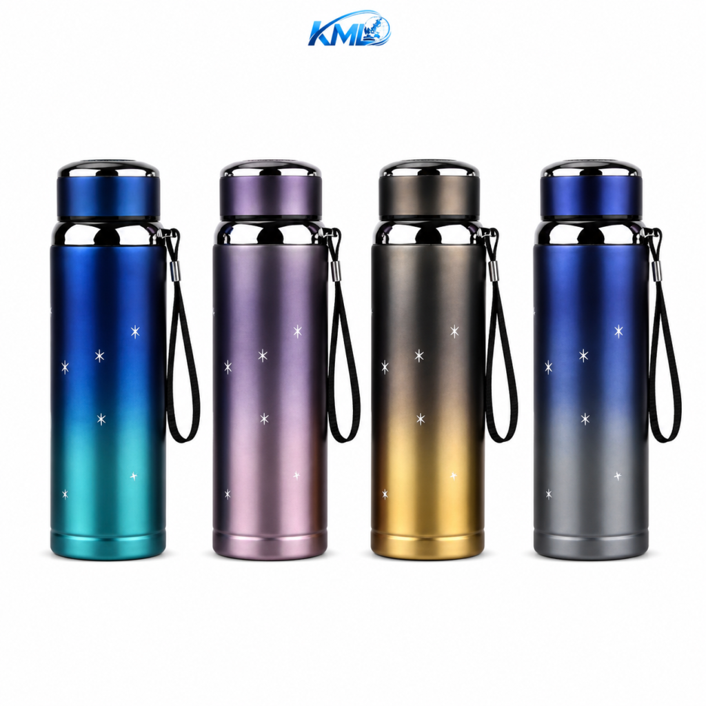 KML Termos Stainless Steel 800ML Vacuum Flask Panas Dingin Tali Portable TM-127