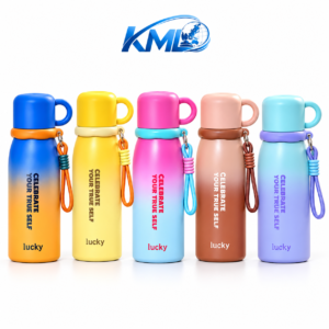 Termos Botol Minum KML 356 680 ML Stainless Steel 316 Tahan Panas Dingin 6–24 Jam Warna Gradasi Premium dengan Tali Gantung